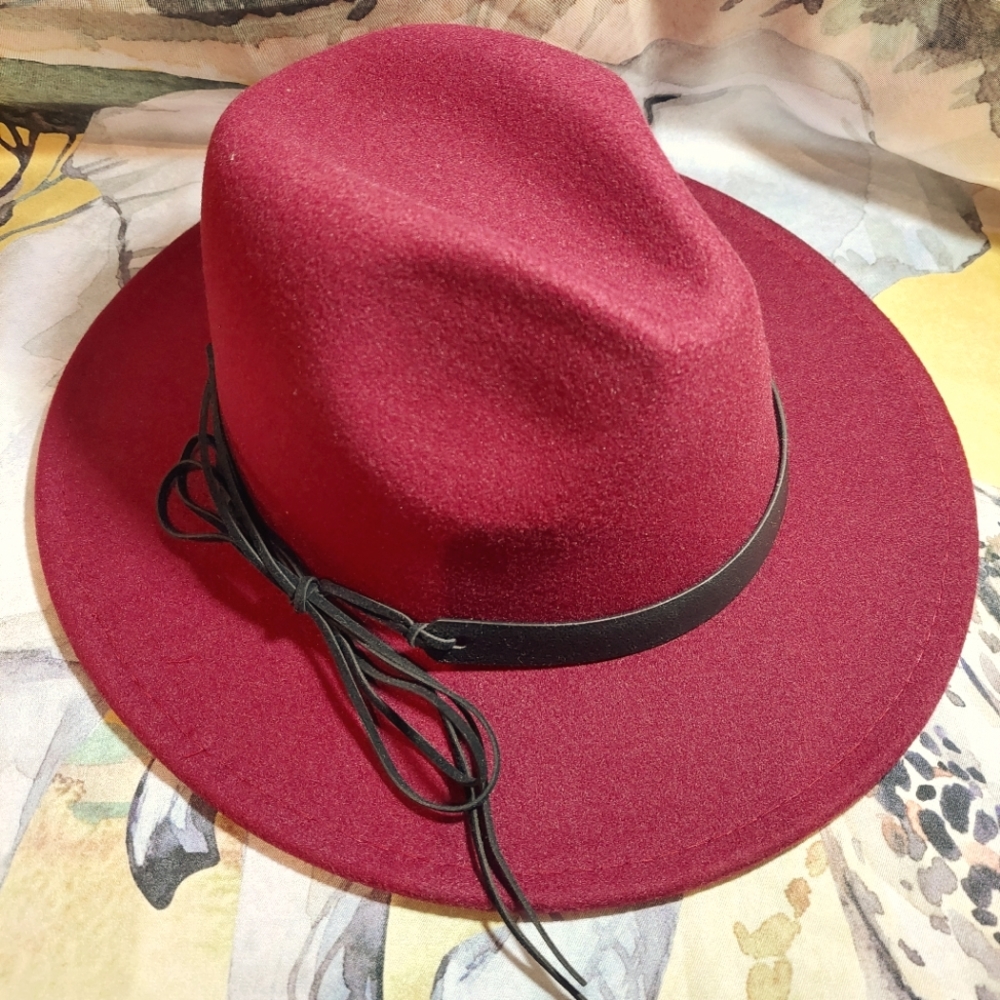 Felt Fedora - Burgundy